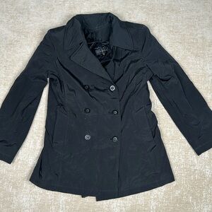 Women's Braetan Wool Blend Black Dress Coat Size S